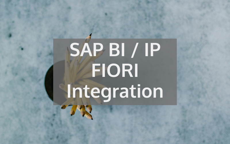 SAP BI/IP FIORI Integration